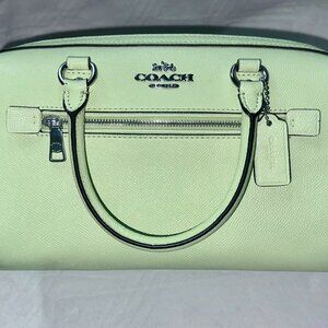 Light Lime Green Coach Rowan Maxi Size (Signature Canvas)